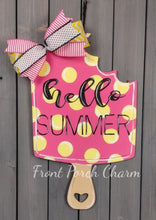 Load image into Gallery viewer, 19" x 11.5" Popsicle Door Hanger Wood Craft Blank