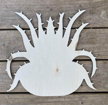 Load image into Gallery viewer, 16” Aloe Plant Door Hanger Wood Craft Blank