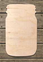 Load image into Gallery viewer, 19" Mason Jar Door Hanger Wood Craft Blank