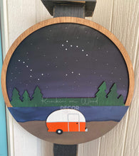 Load image into Gallery viewer, 15" Layered Forest Scene Circle Door Hanger Wood Craft Blank