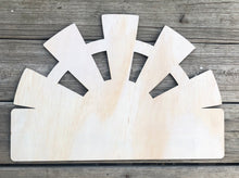 Load image into Gallery viewer, 19" Half Windmill Door Hanger Wood Craft Blank