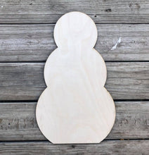 Load image into Gallery viewer, 22' Reversible Snowman/Stacked Pumpkins Door Hanger Wood Cutout